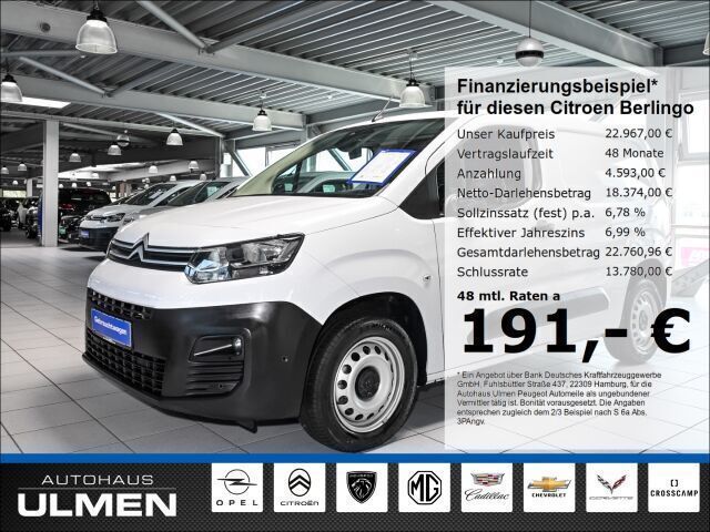 Weiss icy/deckende lackierung Gebraucht 2023 Citroën Berlingo Van / Kleinbus | 22.967 € (Guter Preis) - Bild 1/4