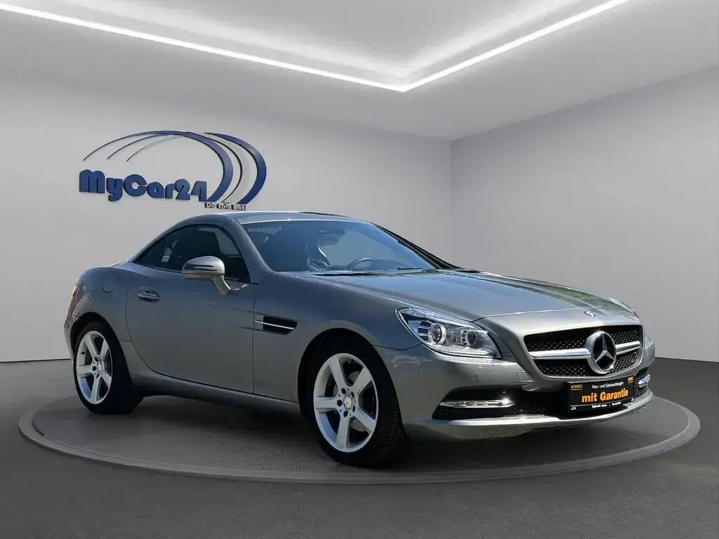 Usata Mercedes SLK200 184 CV (135 kW) 2014 Argento Cabrio