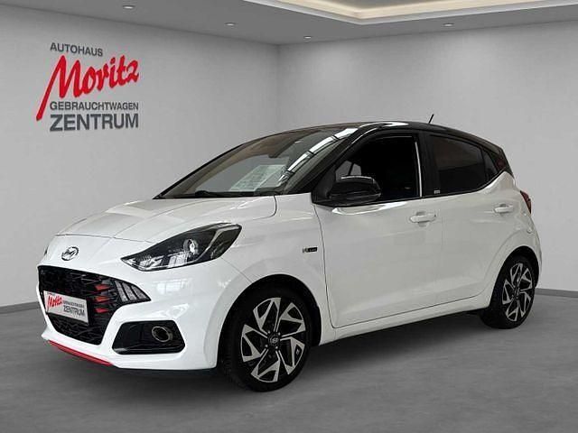 Polar white/dach schwarz Gebraucht 2021 Hyundai i10 N Line Kleinwagen | 12.990 € (Guter Preis) - Bild 1/4