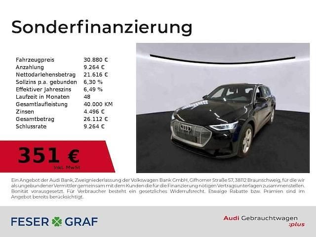 Gebraucht Audi e-tron Comfort 300 kW (408 PS) 2023 Brillantschwarz SUV