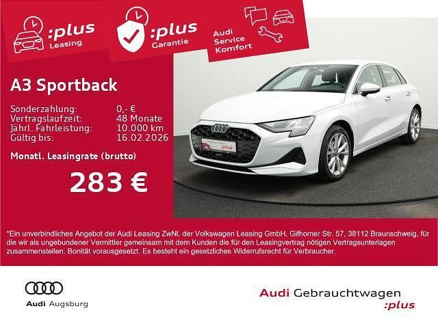 Gletscherweiß metallic Gebraucht 2025 Audi A3 Advanced Plus Limousine | 31.880 € (Superpreis) - Bild 1/4