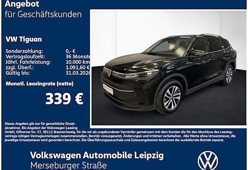 Neu VW Tiguan 150 PS (110 kW) 2025 Schwarz SUV
