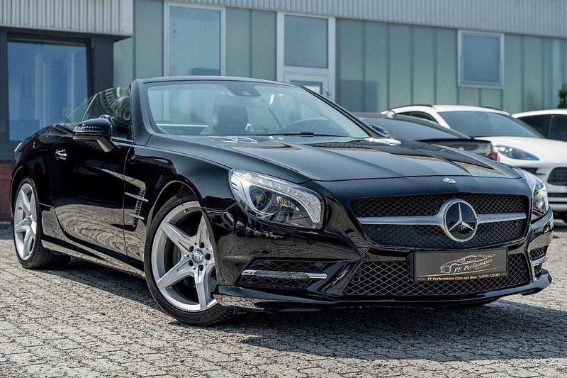 Schwarz Gebraucht 2016 Mercedes SL400 AMG line Cabrio | 36.999 € (Superpreis) - Bild 1/4