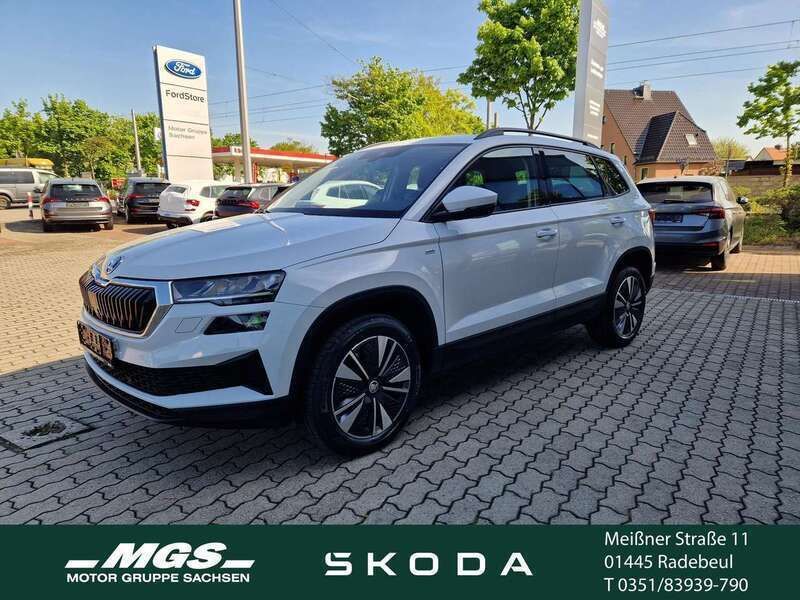 Moonweiss metallic Gebraucht 2022 Skoda Karoq Tour SUV | 23.580 € (Fairer Preis) - Bild 1/4