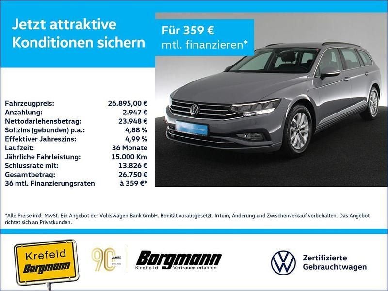 Grau / mondstein grau Gebraucht 2023 VW Passat Business Kombi | 26.895 € (Fairer Preis) - Bild 1/3