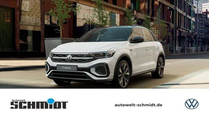 Pure white Neu 2025 VW T-Roc R-line SUV | 42.290 € (Teuer) - Bild 1/4