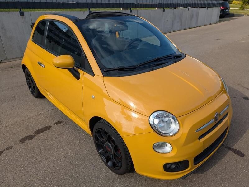 Gelb Gebraucht 2014 Fiat 500S Cabrio | 6.490 € (Guter Preis) - Bild 1/4