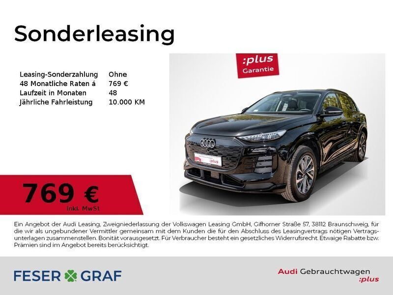 Mythosschwarz metallic Gebraucht 2024 Audi Q6 e-tron Ambiente SUV | 66.990 € (Superpreis) - Bild 1/4