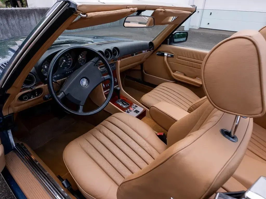 Gebraucht Mercedes SL420 218 PS (160 kW) 1986 Blau Cabrio