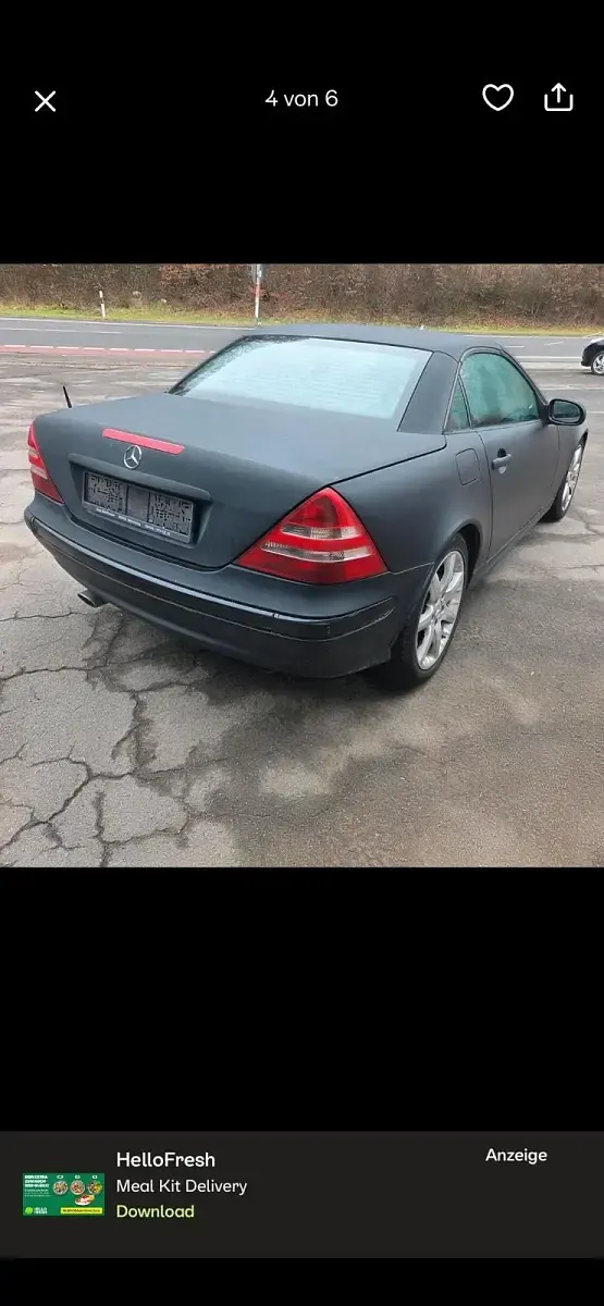 Gebraucht Mercedes SLK200 163 PS (119 kW) 2002 Schwarz Cabrio