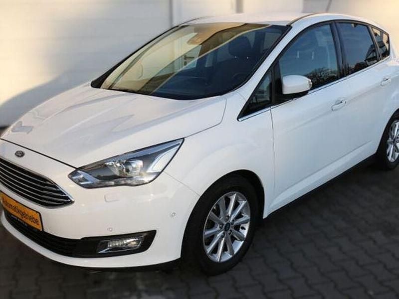 Weiß Gebraucht 2019 Ford C-MAX Titanium Van / Kleinbus | 15.800 € (Fairer Preis) - Bild 1/4