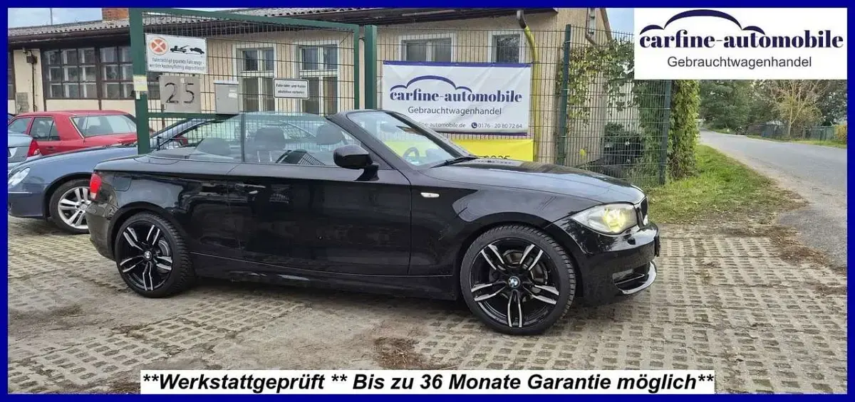 Occasion BMW 118 Cabriolet Performance 143 ch (105 kW) 2010 Noir Cabriolet