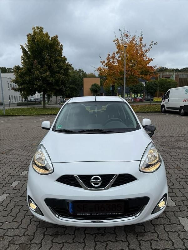 Weiß Gebraucht 2016 Nissan Micra Kleinwagen | 6.950 € (Fairer Preis) - Bild 1/4