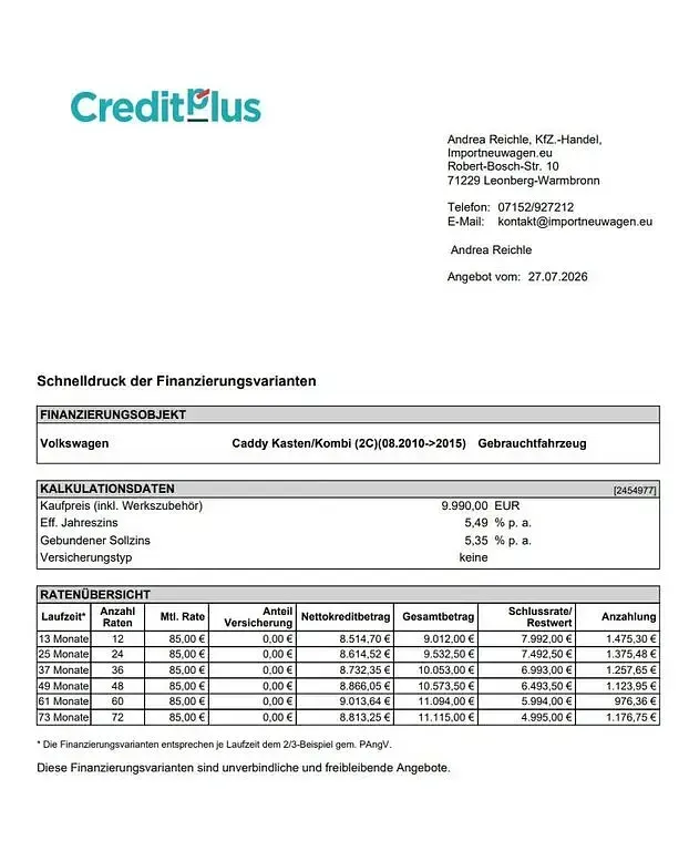 Gebraucht VW Caddy 102 PS (75 kW) 2014 Weiß Van / Kleinbus
