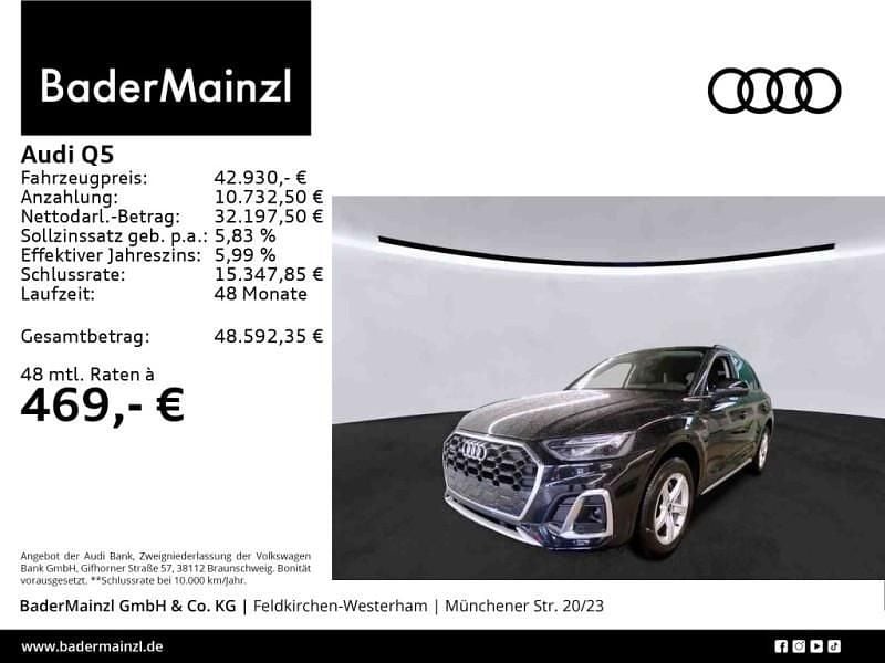 Schwarz Gebraucht 2023 Audi Q5 S-Line SUV | 42.930 € (Guter Preis) - Bild 1/3