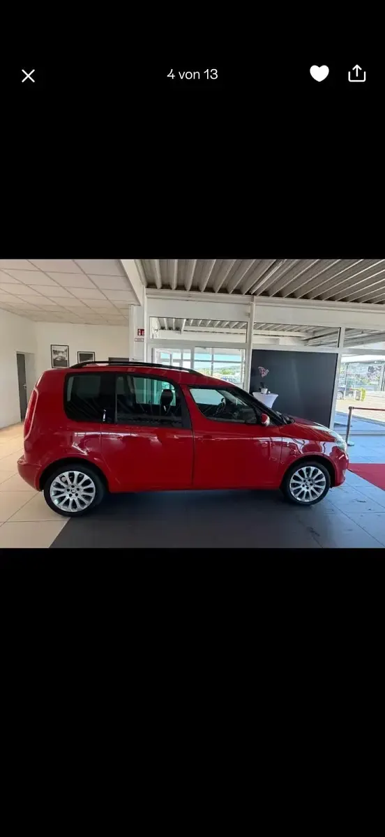 Gebraucht Skoda Roomster Elegance 85 PS (62 kW) 2015 Rot Van / Kleinbus