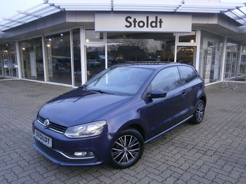 Blau Gebraucht 2016 VW Polo Allstar Kleinwagen | 9.320 € (Fairer Preis) - Bild 1/4
