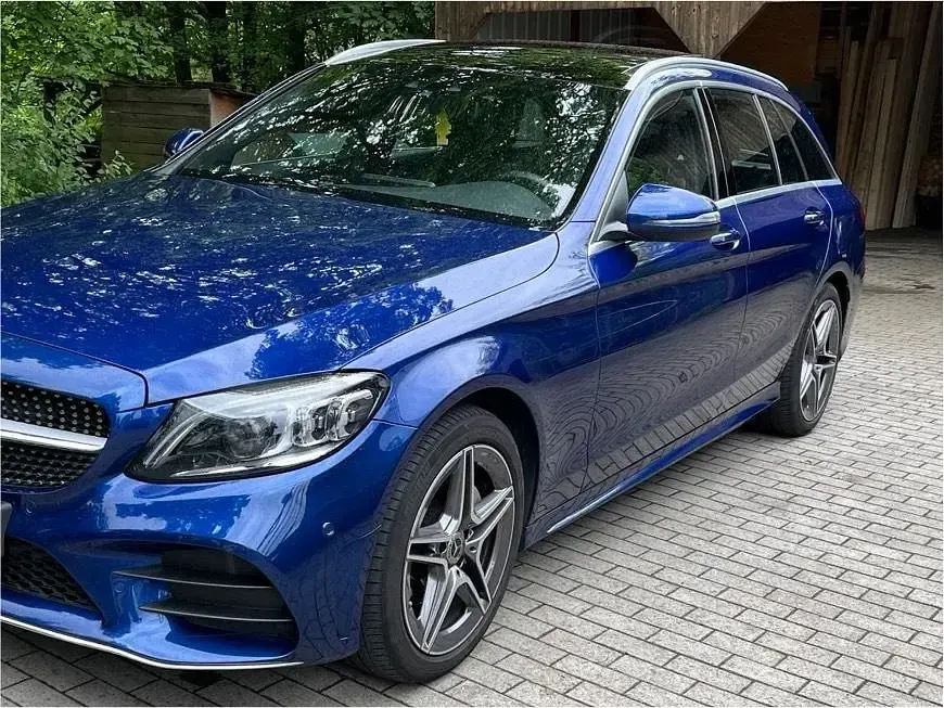 Gebraucht Mercedes C220 AMG line 194 PS (142 kW) 2020 Blau Kombi