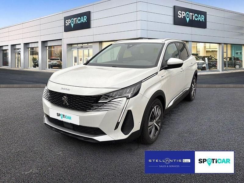 Weiß perlmuttweiß Gebraucht 2021 Peugeot 3008 Allure SUV | 25.880 € (Guter Preis) - Bild 1/4