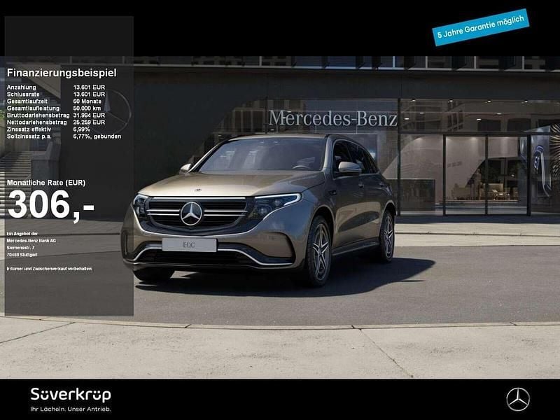 Mojavesilber Gebraucht 2022 Mercedes EQC400 AMG line SUV | 38.860 € (Guter Preis) - Bild 1/2