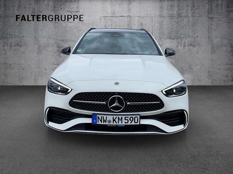 Gebraucht Mercedes C200 AMG line 204 PS (150 kW) 2024 Unilack polarweiß Kombi
