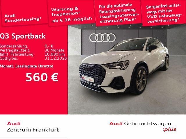 Weiß Gebraucht 2025 Audi Q3 Sportback S-Line SUV | 48.598 € (Teuer) - Bild 1/3