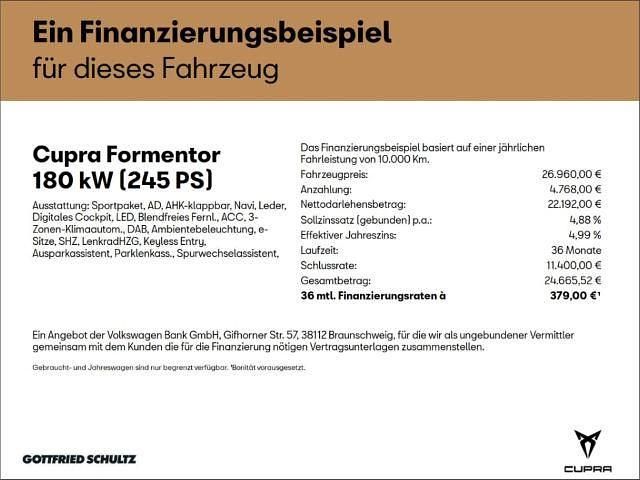 Gebraucht Cupra Formentor VZ 245 PS (180 kW) 2022 Weiß SUV