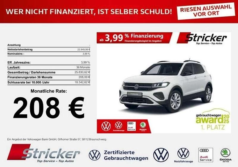 Gebraucht VW T-Cross Life 116 PS (85 kW) 2025 Pure white SUV