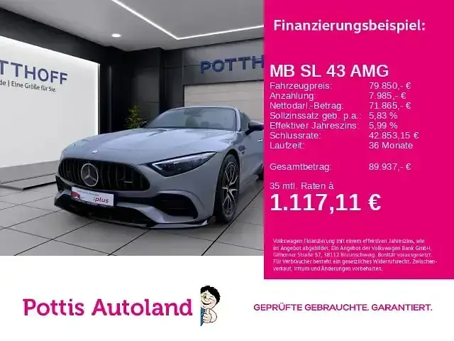 Gebraucht Mercedes SL43 AMG AMG 381 PS (280 kW) 2023 Cabrio