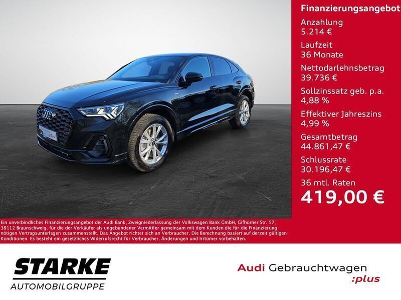 Chronosgrau metallic Gebraucht 2023 Audi Q3 Sportback S-Line SUV | 44.950 € (Fairer Preis) - Bild 1/4