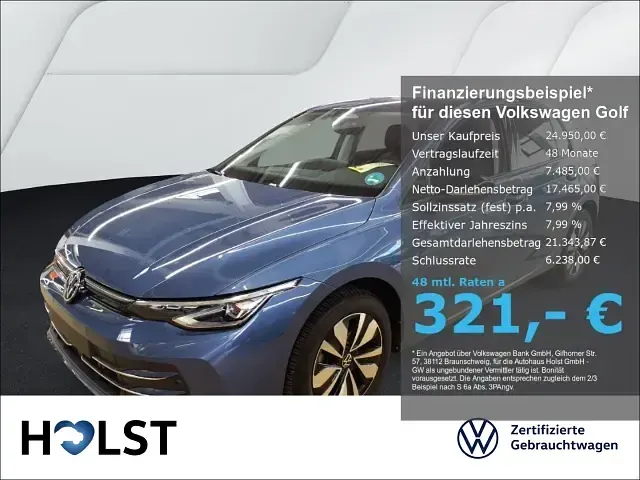 Gebraucht VW Golf VIII Goal 116 PS (85 kW) 2025 Limousine