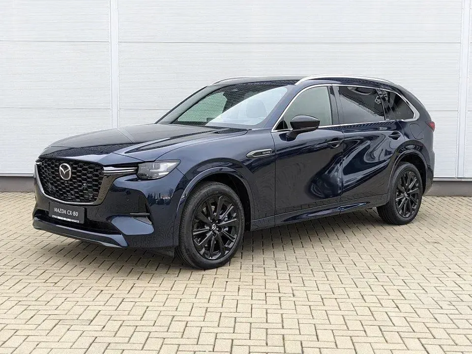 Neu Mazda CX-80 Homura-Line 254 PS (186 kW) 2025 Deep crystal blue metallic SUV