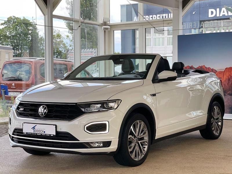 Weiß Gebraucht 2021 VW T-Roc Cabriolet R-line Cabrio | 25.740 € (Fairer Preis) - Bild 1/4