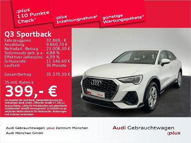 Ibisweiß Gebraucht 2022 Audi Q3 Sportback Performance SUV | 32.869 € (Fairer Preis) - Bild 1/2
