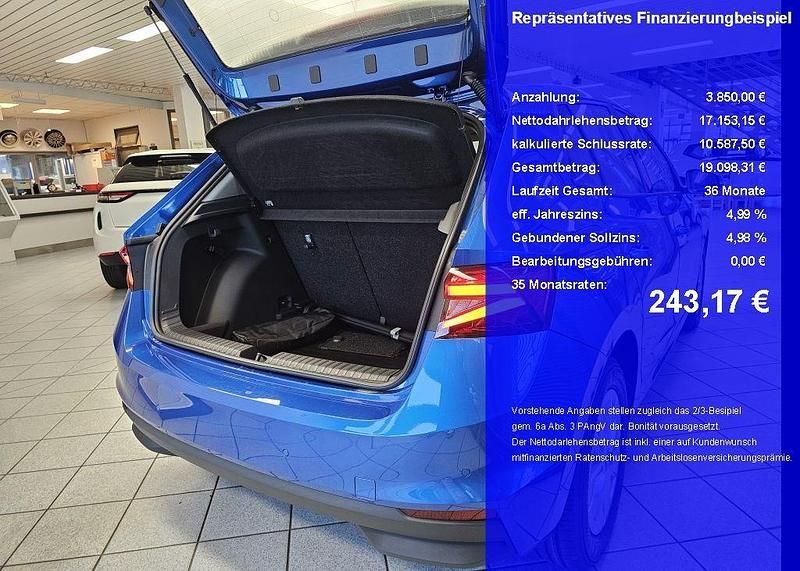 Neu Skoda Fabia Selection 95 PS (69 kW) 2025 Blau Limousine