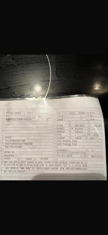 Gebraucht VW Golf IV 2003 Schwarz Kombi