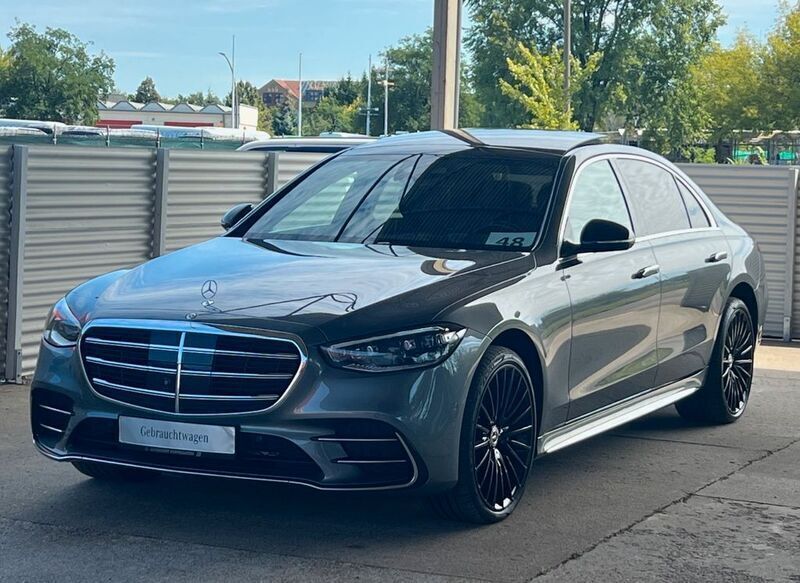 Selenitgrau metalliclack Gebraucht 2021 Mercedes S400 AMG line Limousine | 77.999 € (Superpreis) - Bild 1/4