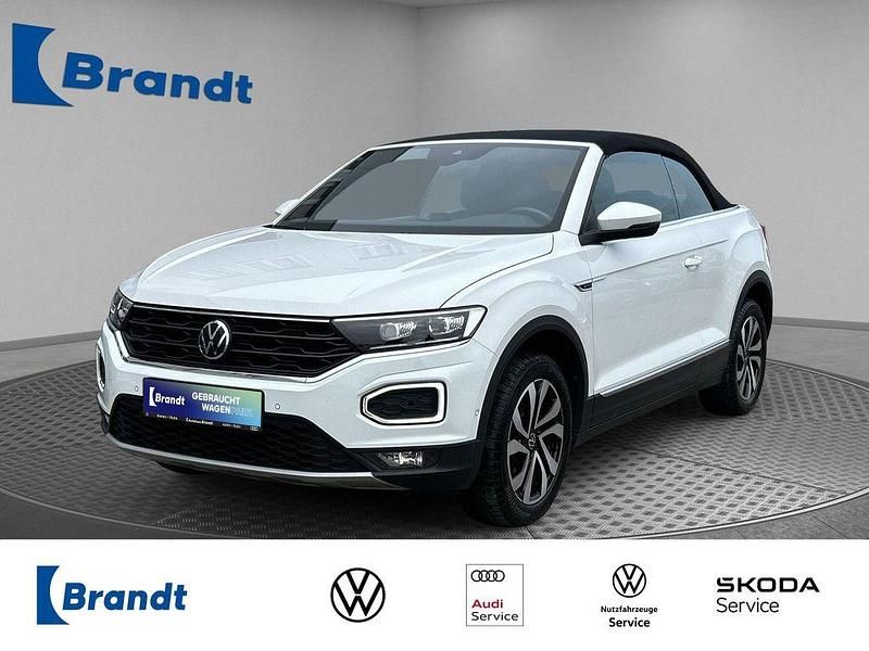 Pure white schwarz Gebraucht 2021 VW T-Roc Cabriolet Active Cabrio | 23.990 € (Fairer Preis) - Bild 1/3