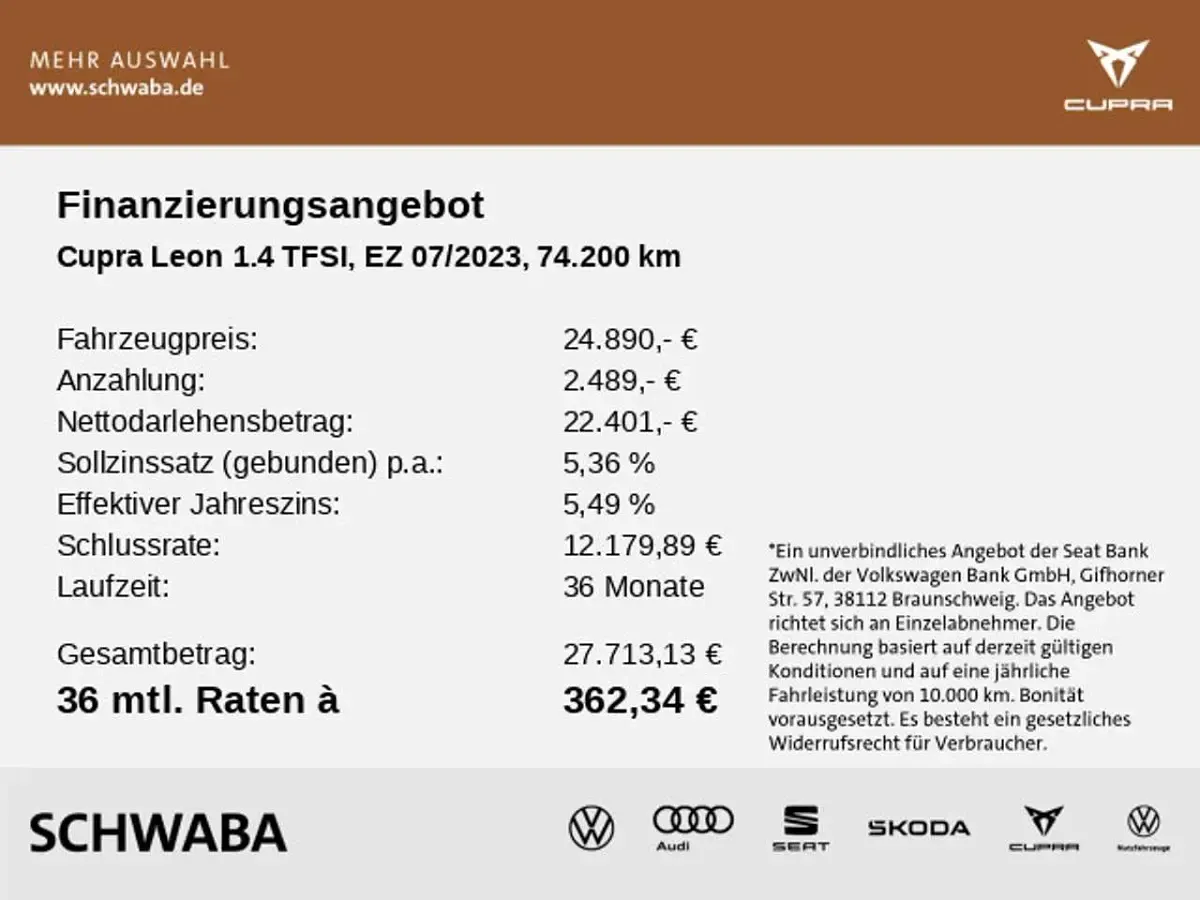 Gebraucht Cupra Leon 204 PS (150 kW) 2023 Weiß Limousine