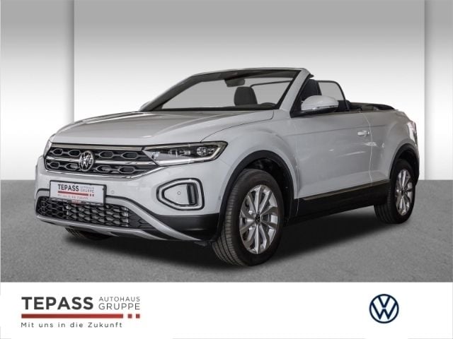 Weiss Gebraucht 2024 VW T-Roc Cabriolet Style Cabrio | 30.440 € (Superpreis) - Bild 1/4