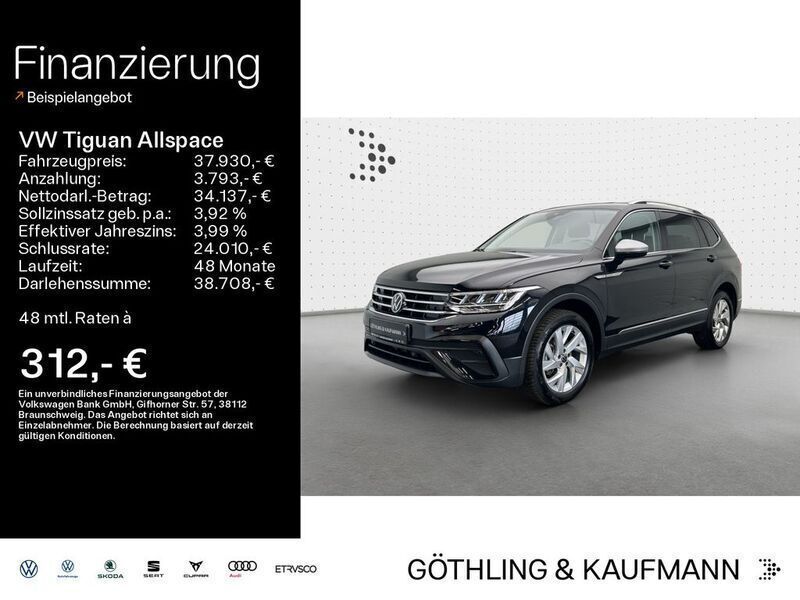 Deep black perleffekt Gebraucht 2024 VW Tiguan Allspace Life SUV | 37.930 € (Fairer Preis) - Bild 1/4