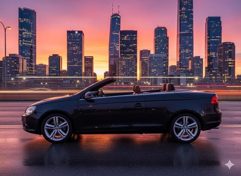 Gebraucht VW Eos Individual 200 PS (147 kW) 2008 Schwarz Cabrio