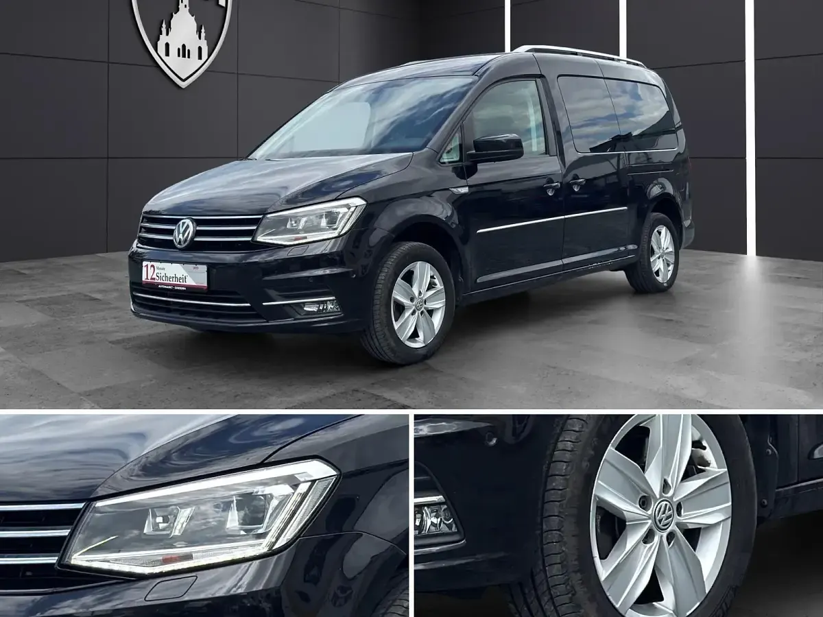Gebraucht VW Caddy Maxi Highline 150 PS (110 kW) 2017 Schwarz Van / Kleinbus