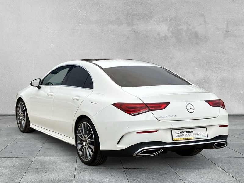 Gebraucht Mercedes CLA250 AMG line 224 PS (164 kW) 2020 Polarweiss  unilack Coupé
