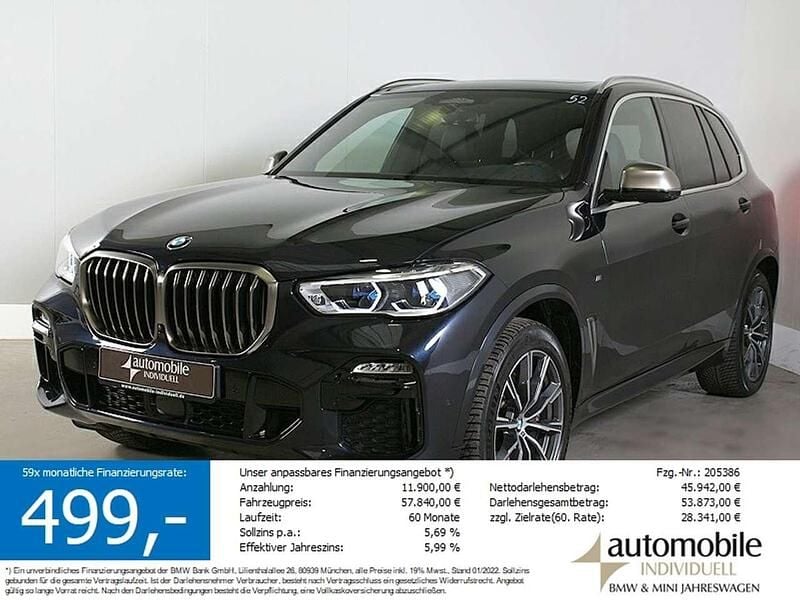 Carbonschwarz met. Gebraucht 2021 BMW X5 M SUV | 57.840 € (Superpreis) - Bild 1/4