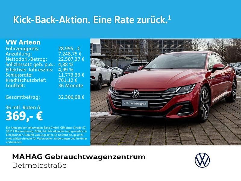 Gebraucht VW Arteon R-line 190 PS (139 kW) 2022 Kings red metallic Coupé