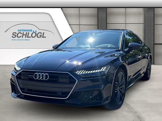 Firmamentblau metallic (metallic) Gebraucht 2023 Audi A7 Sportback Ambiente Kleinwagen | 53.900 € (Teuer) - Bild 1/4