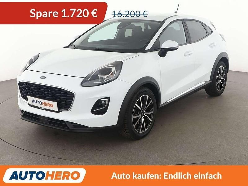 Frozen white Gebraucht 2020 Ford Puma Titanium SUV | 14.480 € (Superpreis) - Bild 1/3
