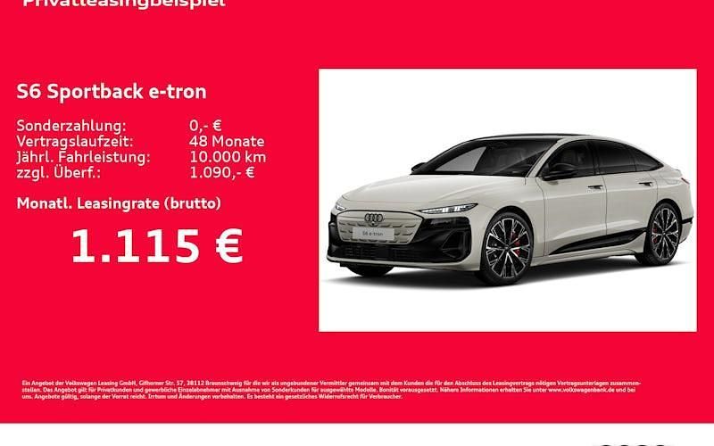 Neu Audi S6 e-tron Ambiente 405 kW (551 PS) 2026 Beige Limousine