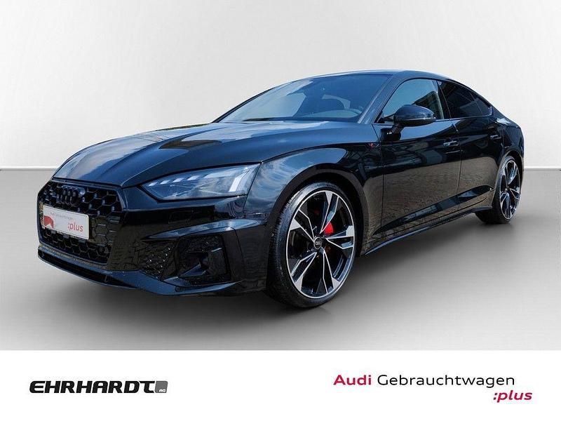 Mythosschwarz metallic Gebraucht 2024 Audi A5 Sportback S-Line Kleinwagen | 44.990 € (Fairer Preis) - Bild 1/3